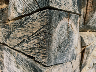 log and cracked logs