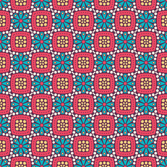 Vintage floral seamless pattern