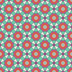 Vintage floral seamless pattern