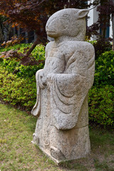 Stone sculpture of zodiac animal in Chinese Park