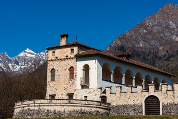 Fototapeta premium The Lusa castle in Italy