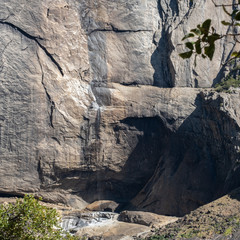 waterfall at Yosemite national park in the mountains