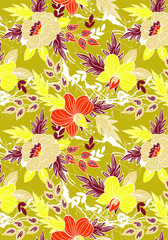 Cute pattern of small flowers. Cafe floral background Stylish template for fashion prints. decor and wallpaper.