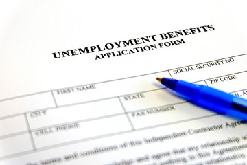 Obraz premium Unemployment Benefits Application Form