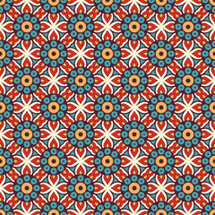 Vintage floral seamless pattern