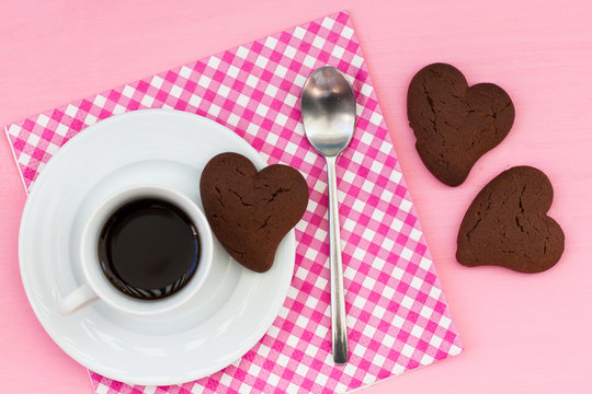 Coffee espresso and cookies