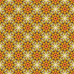Vintage floral seamless pattern