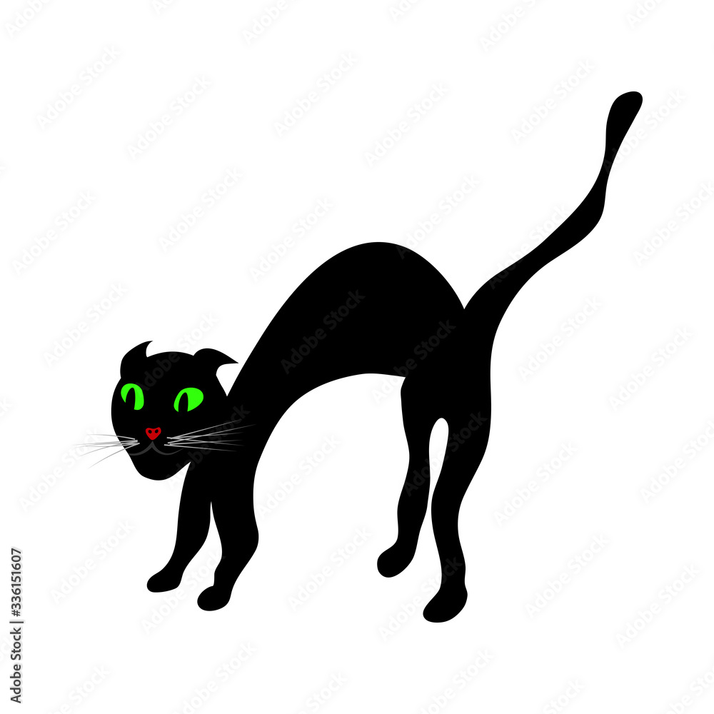 Canvas Prints Halloween Black Cat