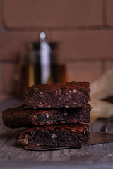 chocolate banana cocos brownie 