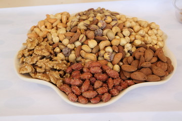mixed nuts in a bowl