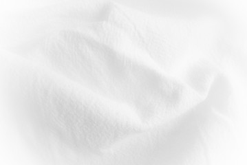 Abstract white folded clothes background