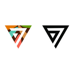 initial 67 logo or symbol concept