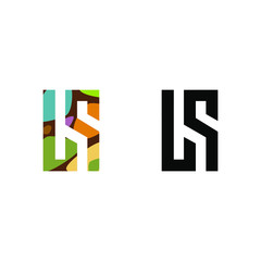 initial LS logo or symbol concept