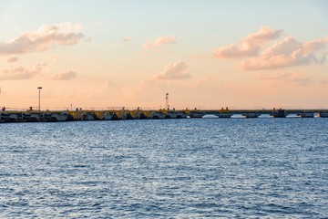 panorama of the island of Cozumel in Mexico