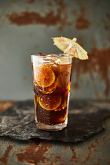 Glasses of iced tea.