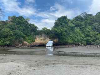 boat on the river tumaco Colombia 