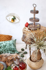 still life dishes pillows art