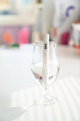 TDS meter to determine quality of water.