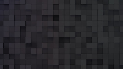 Geometric Box Block Wall Bump 3D illustration abstract background
