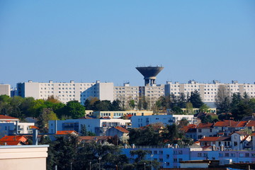 plateau des minguettes, venissieux , rhône.