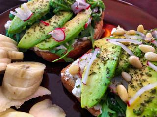nutritional avocado toast for breakfast
