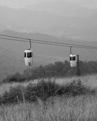 old abandoned ski slopes