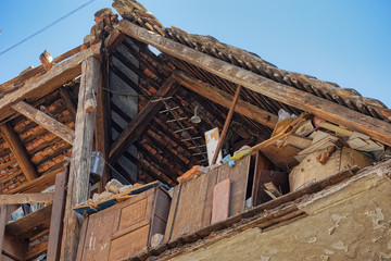 Fototapeta na wymiar The aftermath of the earthquake that hit Zagreb