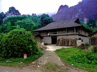 Fototapeta na wymiar traditional Vietnam village