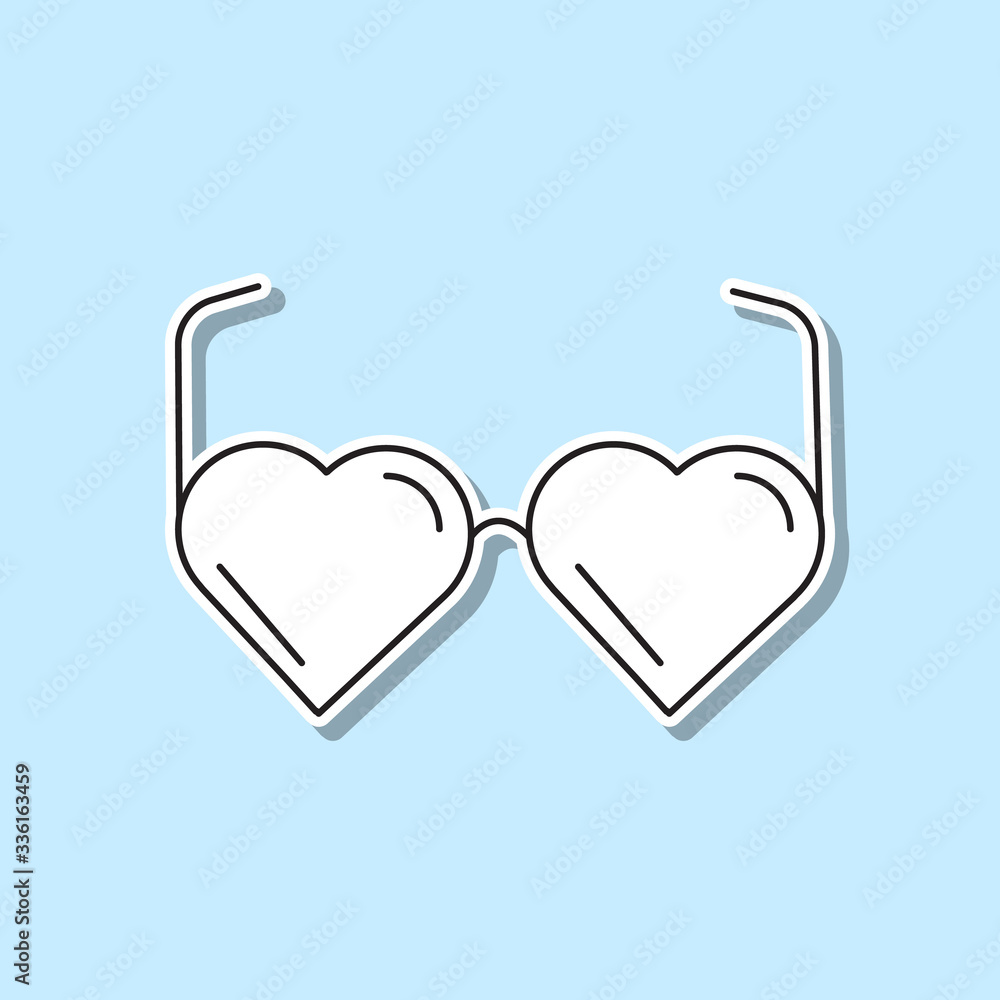 Poster piece of cake sticker icon. simple thin line, outline vector of party icons for ui and ux, website o