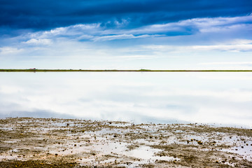 Beautiful rugged Iceland Fjord seascape