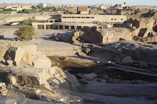 Mine of rock blocks in Aswan