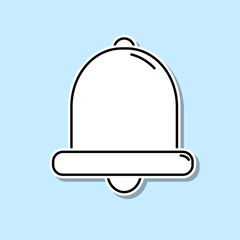 Eight point star sticker icon. Simple thin line, outline vector of religion icons for ui and ux, website or mobile application