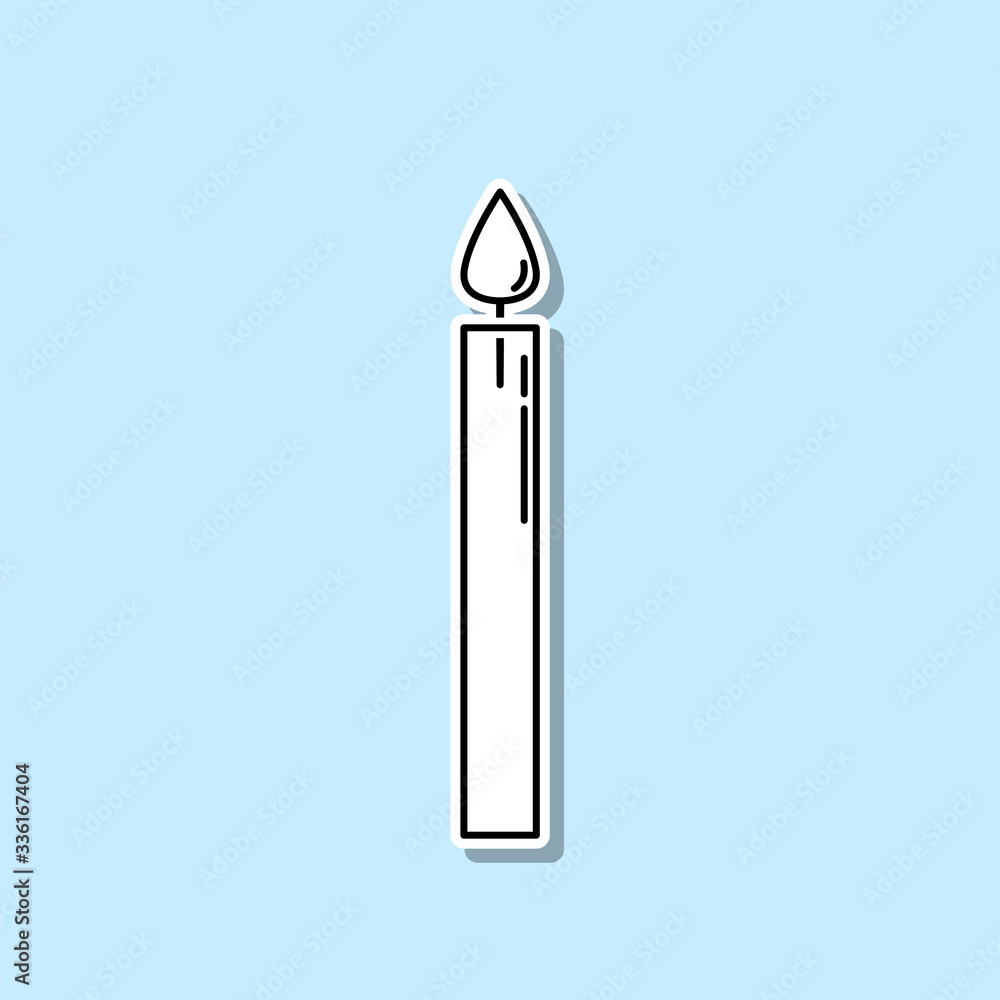 Poster yin yang sticker icon. simple thin line, outline vector of religion icons for ui and ux, website or 