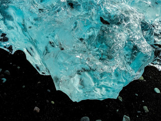 Icebergs in Iceland's famous diamond beach