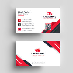 Modern Red Business Card Template
