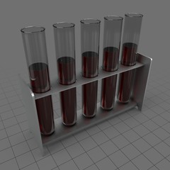 Test tubes in rack