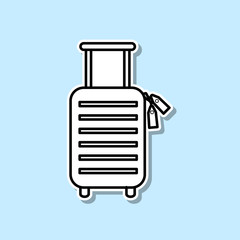 luggage symbol line Icon. Travel sticker icon. Simple thin line, outline vector of Turizm icons for ui and ux, website or mobile application