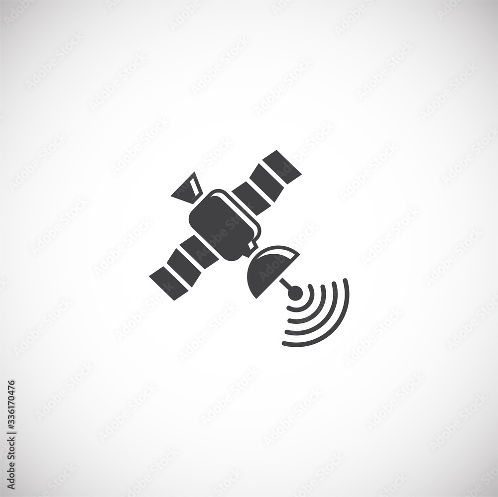 Poster mass media related icon on background for graphic and web design. creative illustration concept symb