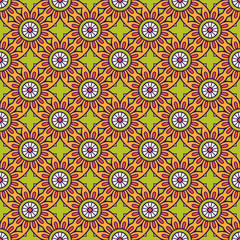 Vintage floral seamless pattern