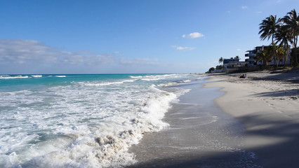 tropical beach of Varadero in Cuba