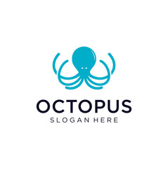 Octopus Logo Template Design Stock Vector . Squid Logo Design Template  . kraken Logo Design Design Illustration