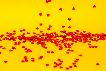 Sparkles on a yellow background.