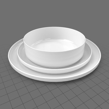 Porcelain dinner set