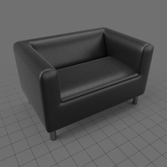 Two seater leather sofa