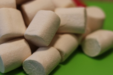 Delicious marshmallows ready to roast.