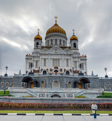 Fototapeta na wymiar Moscow, Cathedral Of Christ The Saviour.
