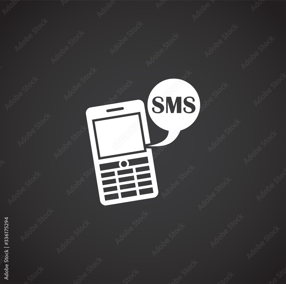 Poster mass media related icon on background for graphic and web design. creative illustration concept symb