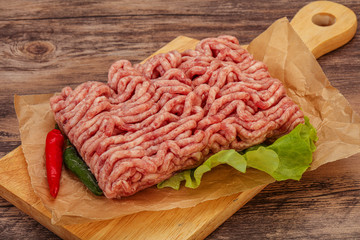 Raw Minced pork meat for cooking