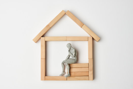 Stay home, stay safe concept. Coronavirus quarantine, pandemic protection.