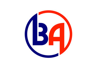 B A Initial Letter Logo design vector template, Graphic Alphabet Symbol for Corporate Business Identity